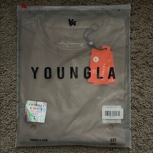 YoungLA 466 Tailored Tee - L - Olive